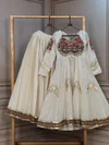 Lw 7178 Cotton With Gamthi Gota Patti Lace Work Navratri Lehenga With Shrug